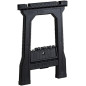 Cavaletes dobráveis de PVC Stanley, pacote com 2 | 57,1 x 12,6 x 81,8 cm | Cavalete leve com capacidade de carga de 362 kg Cavaletes dobráveis de PVC Stanley, pacote com 2 | 57,1 x 12,6 x 81,8 cm | Cavalete leve com capacidade de carga de 362 kg