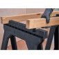 Set di 2 Cavalletti pieghevoli in PVC Stanley | Dimensioni: 57,1 x 12,6 x 81,8 cm | Cavalletto con capacità di carico di 362 kg Set di 2 Cavalletti pieghevoli in PVC Stanley | Dimensioni: 57,1 x 12,6 x 81,8 cm | Cavalletto con capacità di carico di 362 kg