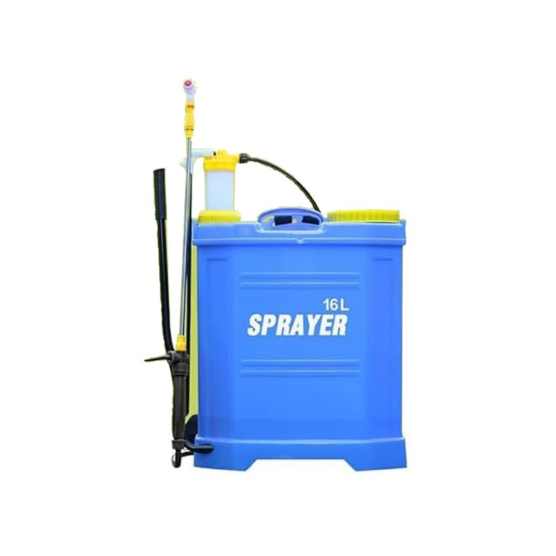 Pulvérisateur à pression avec indicateur de niveau 16L Sac à dos pour pulvérisation, sulfatation, arrosage verger et jardin