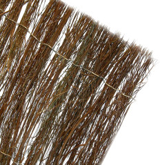 Brise-vue en bruyère 1 x 5 m | Brise-vue en bruyère naturelle | Clôture brise-vue 75 % pour jardins et terrasses 1,4-1,6 kg/m²