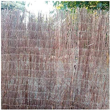 Heidekraut-Sichtschutz 1,50 x 5 m | Natürlicher Heidekraut-Sichtschutz | 75 % Sichtschutzzaun für Gärten und Terrassen 1,4–1,6 k