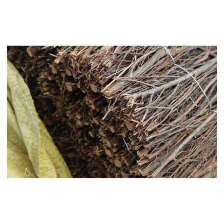 Brezo Ocultación 1,5x5 m | Cerramiento Natural de Brezo | Valla de Ocultación 75% para Jardin y Terraza 1,4-1,6 kg/m2