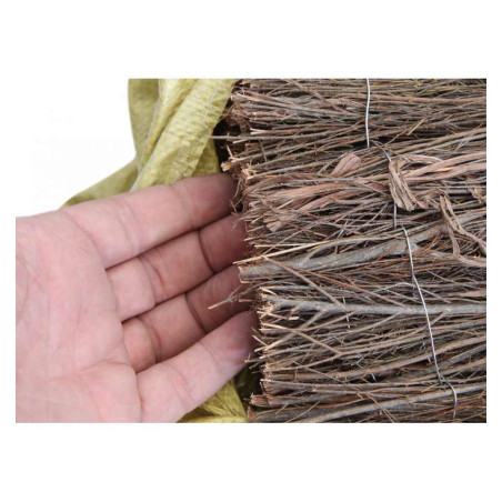 Heidekraut-Sichtschutz 1,50 x 5 m | Natürlicher Heidekraut-Sichtschutz | 75 % Sichtschutzzaun für Gärten und Terrassen 1,4–1,6 k