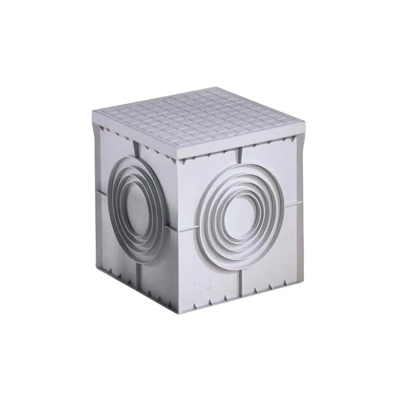 30x30cm Monobloc Siphon Manhole with Reinforced Lid | Ideal for Drains | Waste Water Evacuation | High Resistance