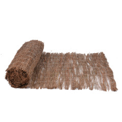 Brise vue en Brande de Bruyère, Maille de bruyère 1,5 x 5 m, dissimulation à 65% clôture pour terrasses et jardins