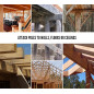 Pack 8 Base en U para Poste de madera 7 cm | Anclaje Galvanizado Suelo en U | Soporte Poste de Madera 16x20x7,1 cm Pack 8 Base en U para Poste de madera 7 cm | Anclaje Galvanizado Suelo en U | Soporte Poste de Madera 16x20x7,1 cm
