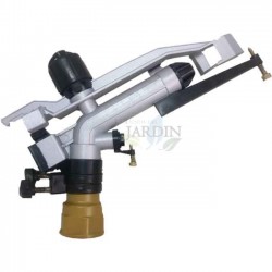 Cañón de Riego Twink Regulable 1 1/2", Alcance 16 a 29 Metros, Riego Profesional