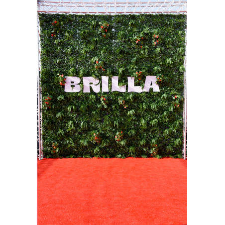 Tapete de grama artificial vermelha de 7 mm | Rolo de 2 x 30 m | Tapete sintético durável | Ideal para eventos, terraços e feira