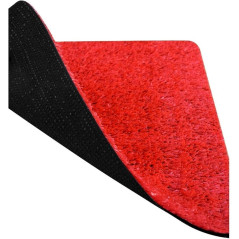 Kunstgras Rote Teppich 7mm | Rolle 2x10m | Robber Synthetischer Teppich | Ideal für Veranstaltungen, Terrassen und Messen