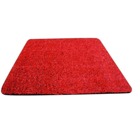 Gazon synthétique rouge 7 mm | Rouleau de 2 x 10 m | Moquette synthétique résistante | Idéal pour événements, terrasses et salon