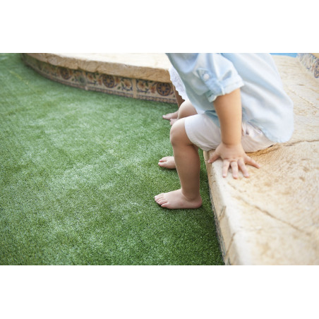 Gazon synthétique 7 mm | Rouleau de 2 x 5 m | Moquette synthétique résistante | Idéal pour événements, terrasses et salons profe