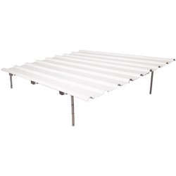 Lacquered galvanized sheet metal roof