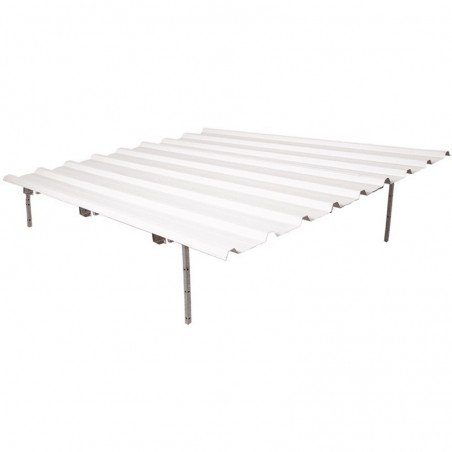 Dach aus lackiertem verzinktem Blech