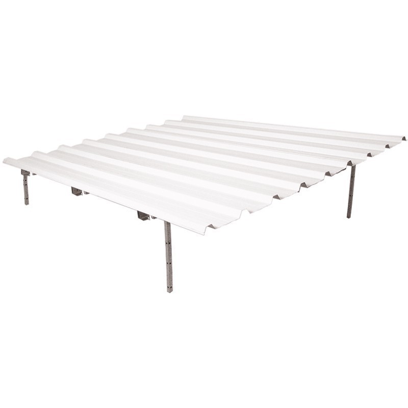 Dach aus lackiertem verzinktem Blech