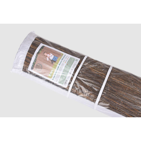 Recinzione in erica naturale e vimini 1 x 3 metri | Schermo di protezione della privacy al 95% | Recinzione naturale per giardin