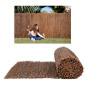 Tela de proteção de vime natural de 1x3 metros | Cerca de jardim de vime com tela de 95% | Cerca de vime com múltiplas hastes