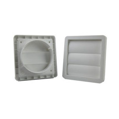 Finestra di Uscita Mista Ø100mm 55x110mm | Accessorio di Estrazione Ignifugo | Autoestinguente | Alta Efficienza per Ventilazion