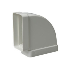 Cotovelo retangular horizontal 90° 55x110 mm | Acessório de ventilação de exaustão à prova de fogo para saídas de ar | Alta efic