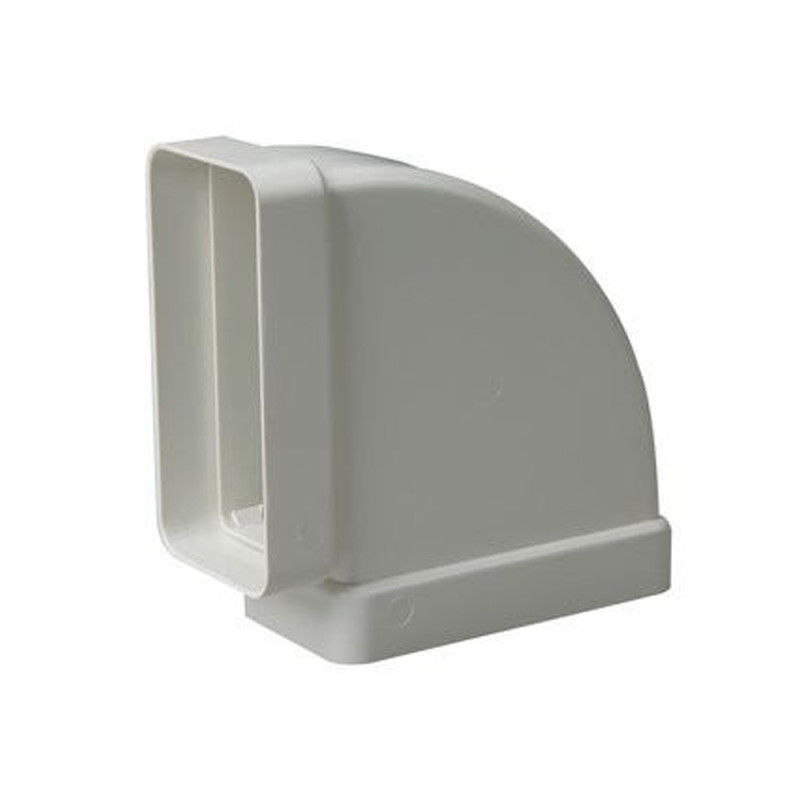  Horizontal Rectangular Elbow 90º 55x110 mm | Fireproof Extraction Accessory for Extractor Vents | High Efficiency
