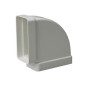  Horizontal Rectangular Elbow 90º 55x110 mm | Fireproof Extraction Accessory for Extractor Vents | High Efficiency