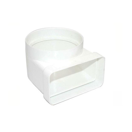 90º Vertical Mixed Elbow Ø 100 mm 55x110 mm | Fireproof Exhaust Vent Accessory for Extractor Vents | High Efficiency