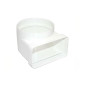 Vertical Mixed Elbow 90º Ø 100mm 55x110 mm | Fireproof Extraction Accessory for Extractor Vents | High Efficiency Vertical Mixed Elbow 90º Ø 100mm 55x110 mm | Fireproof Extraction Accessory for Extractor Vents | High Efficiency