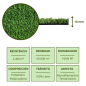 Tapete de grama artificial 10 mm | Rolo 2x25 m | Tapete sintético durável | Ideal para eventos, terraços e feiras Tapete de grama artificial 10 mm | Rolo 2x25 m | Tapete sintético durável | Ideal para eventos, terraços e feiras
