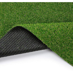 Gazon Artificiel Moquette 14mm | Rouleau de 2x10m | Tapis Synthétique Résistant | Idéal pour Événements, Terrasses et Foire