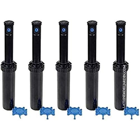 Arroseur à turbine réglable Rain Bird 3504-PC 1/2" (lot de 5) | Portée de 4,5 à 10,7 m | Arroseur à turbine réglable Rain Bird 3