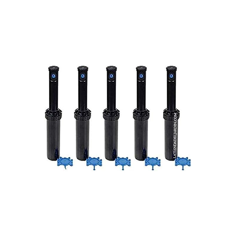 Aspersor de Irrigação Rain Bird 3504-PC de 1/2" - Pacote com 5 | Alcance de 4,5 a 10,6 m | Aspersor de Turbina Ajustável Rain Bi
