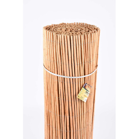 Cerca de vime nua de 1x5 m | Cerca natural para jardim | Cerca de vime com 85% de privacidade | Cerca decorativa