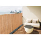 Cerca de vime nua de 2x5 m | Cerca natural para jardim | Cerca de vime com 85% de privacidade | Cerca decorativa