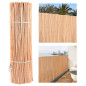 Cerca de vime nua de 2x5 m | Cerca natural para jardim | Cerca de vime com 85% de privacidade | Cerca decorativa