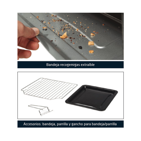 Orbegozo 39L Elektrischer Tischbackofen | Konvektionsfunktion | 51 x 39 x 33 cm | Timer | Einstellbare Temperatur