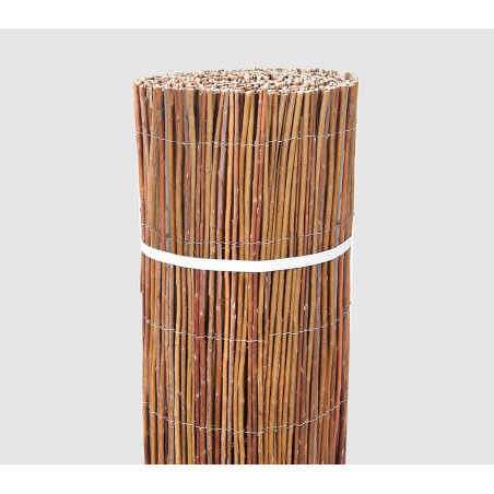 Clôture en osier 1 x 5 m | Clôture de jardin naturelle | Clôture en osier offrant 85 % d'intimité | Clôture décorative en osier 