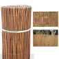 Vimini naturale spagnolo 2 x 5 m, cucito con filo zincato di 1 mm di spessore, ogni 10 cm di distanza tra i fili