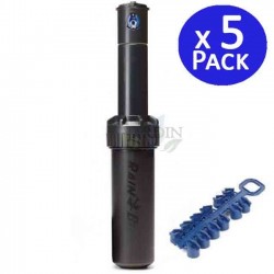 Rain Bird 5004-PC 3/4" Sprinkler, Range 7.6 to 15.2 m. 5 units