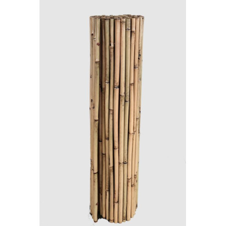 Cerca de bambu envernizado de 2x3 m | Tela de privacidade 100% bambu | Cerca de bambu para terraços e jardins