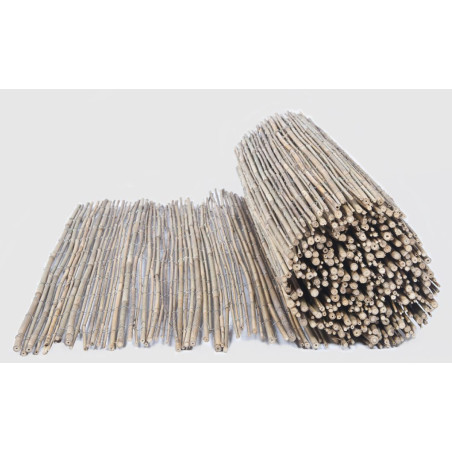 Clôture en bambou, 2 x 5 mètres | Clôture en bambou, 85 % d'intimité | Clôture naturelle pour jardin et terrasse | Rouleau de cl