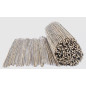 Canisse en bambou naturel entière 2 x 5 mètres, Occultation 95%, tiges de bambou naturelles pour terrasses et jardins
