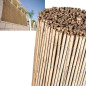 Valla de Cañizo Bambu 1x5 metros | Cañizo entero Jardin natural | Cerramiento de Bambu 95% Ocultación | Valla de Bambu