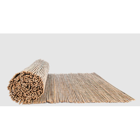 Valla de Cañizo Bambu 1 x 5 metros | Cañizo entero Jardin natural | Cerramiento de Bambu 95% Ocultación | Valla de Bambu