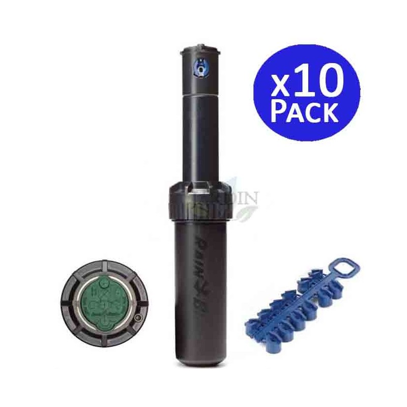 Pack 10 Aspersor de Riego Rain Bird 5004-PLUS 3/4'' | Alcance 7,6 a 15,2 m | Aspersor Turbina ajustable 5000 5004 Plus Rain Bird Pack 10 Aspersor de Riego Rain Bird 5004-PLUS 3/4'' | Alcance 7,6 a 15,2 m | Aspersor Turbina ajustable 5000 5004 Plus Rain Bird