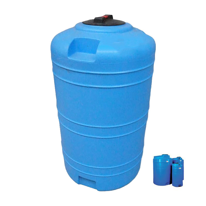 Depósito Agua Potable Alimentario 500 litros | Cisterna de Agua Potable | Depósito Vertical Exterior Polietileno