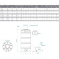 Réservoir d'eau potable de qualité alimentaire de 750 litres | Citerne d'eau potable | Réservoir vertical en polyéthylène Réservoir d'eau potable de qualité alimentaire de 750 litres | Citerne d'eau potable | Réservoir vertical en polyéthylène