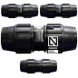 Set di 4 Raccordo Polietilene 63mm | Connettore per tubo Sistema di irrigazione Raccordo 63 mm | Unione per Tubi Irrigazione