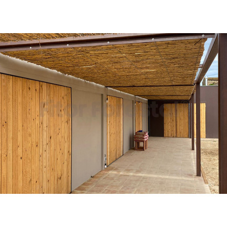 Clôture en roseaux de 2 x 5 mètres | Clôture en roseaux naturels | Clôture en roseaux massifs | Clôture en roseaux épais