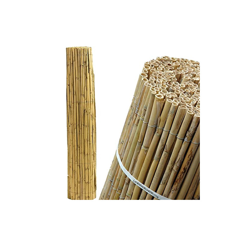 Recinzione in canne da 2 x 5 metri | Recinzione in canne naturali | Recinzione in canne intere | Recinzione in canne spesse