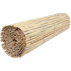 Canisse naturelle fendue pour jardin 1 x 5 m. Canisse en Roseau Nature pour l'occultation, la délimitation ou l'ombrage