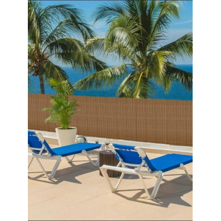 Beigefarbener Weiden-Sichtschutz 1x3 m | Künstlicher Weiden-Terrassenzaun PP+PE | 90% Sichtschutz Dekorativer Zaun